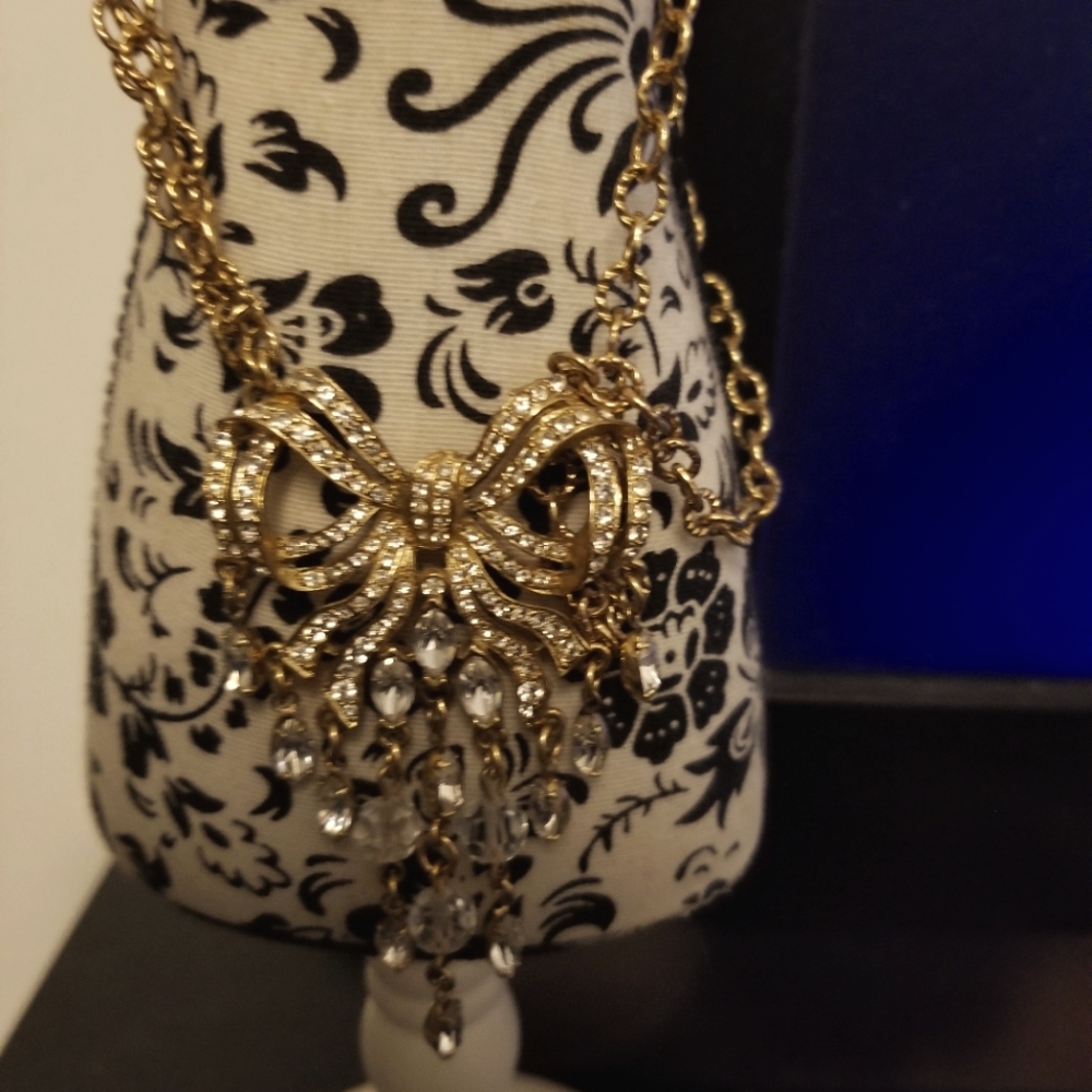 Gold and Rhinestone Necklace